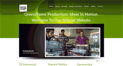 Desktop Screenshot of greenframeproduction.com